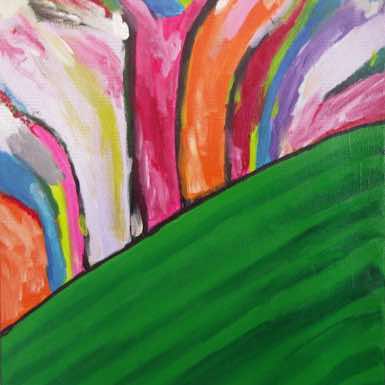 Soort: acryl op linnen<br>Afmeting: 50x60 (cm)<br>Prijs: € 125,–<br>Status: BESCHIKBAAR